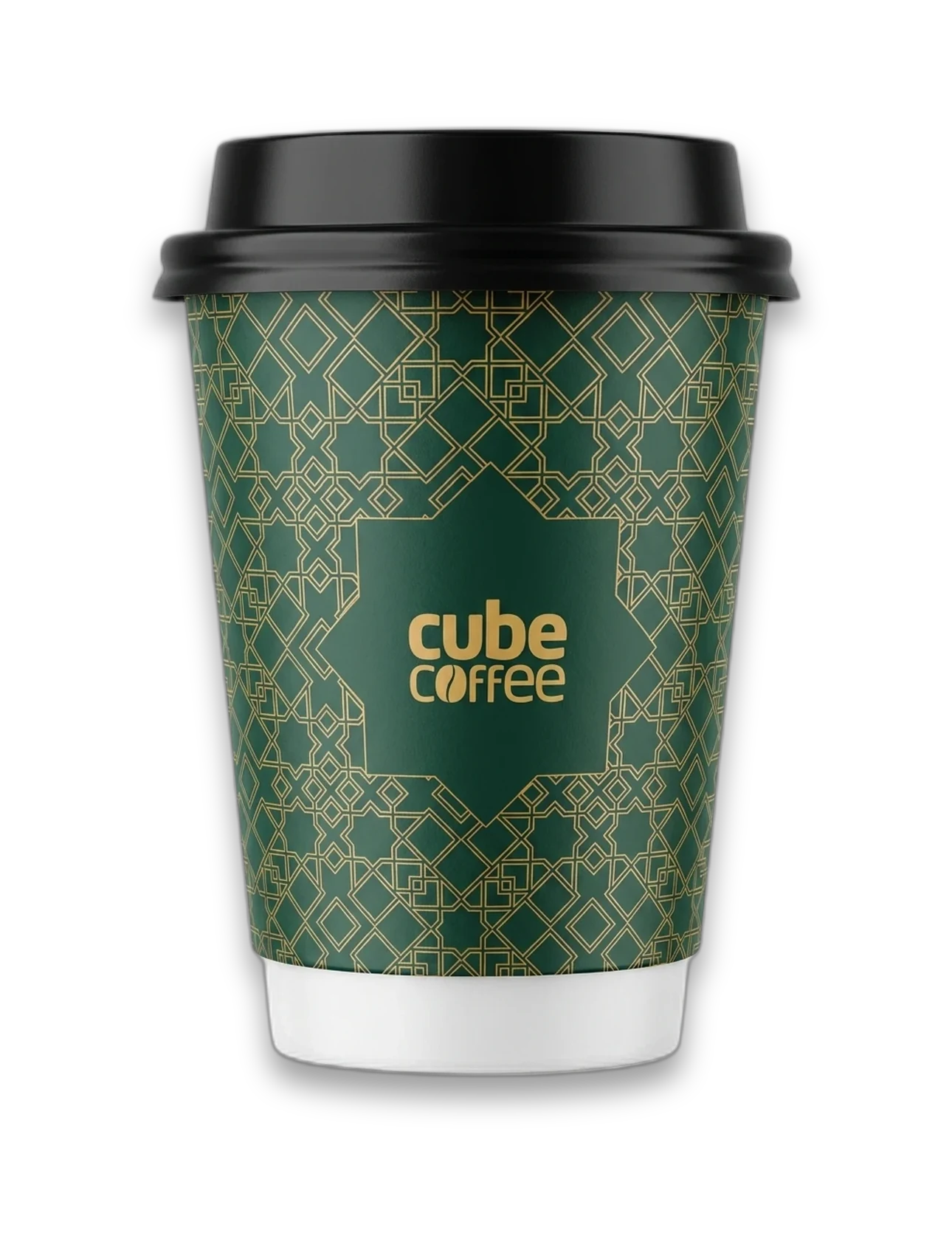 Cube Coffee branded cup